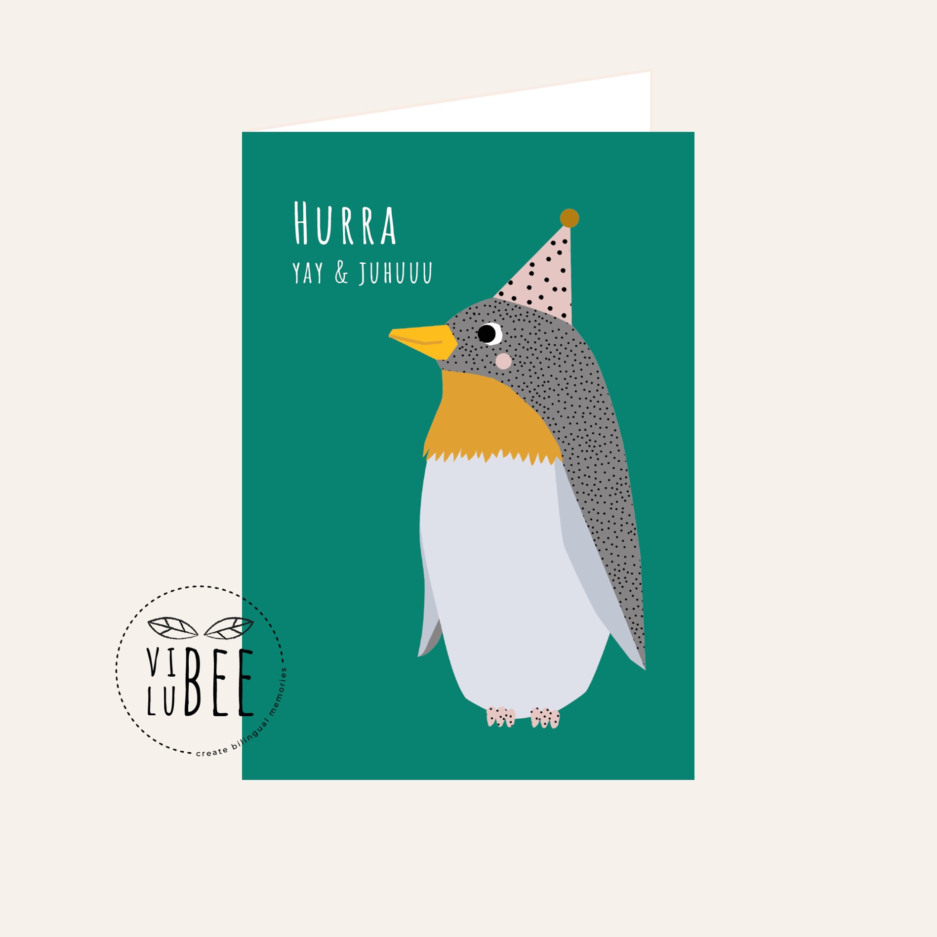 Einladungskarten "Hurra" rosa – Bild 2